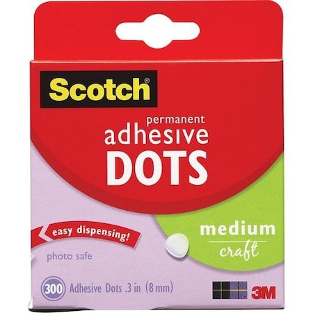 3M Commercial Dots, Adhesive, 300Count MMM010300M